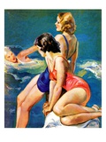 "At the Pool,"August 28, 1937 Giclee Print by John LaGatta
