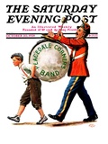 "Peacedale Corners Band," Saturday Evening Post Cover, October 20, 1928 Reproduction procédé giclée par Alan Foster
