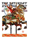 "Carousel Ride," Saturday Evening Post Cover, September 6, 1930 Giclee Print by J.C. Leyendecker