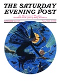 "Witches Night Out," Saturday Evening Post Cover, October 29, 1927 Giclee Print by Eugene Iverd