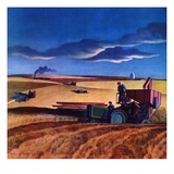 "Wheat Harvest,"June 1, 1942 Giclee Print by Dale Nichols