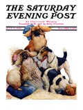 "Digging Doggy," Saturday Evening Post Cover, July 31, 1926 Giclee Print by Robert L. Dickey