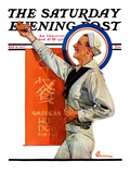 "American Hot Dogs," Saturday Evening Post Cover, May 14, 1927 Reproduction procédé giclée par Elbert Mcgran Jackson