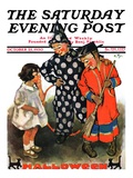 "Trick-Or-Treat," Saturday Evening Post Cover, October 25, 1930 Giclee Print by Ellen Pyle
