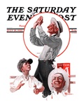 "Fly Ball," Saturday Evening Post Cover, July 28, 1923 Reproduction procédé giclée par Elbert Mcgran Jackson