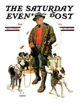 "Springer Spaniels," Saturday Evening Post Cover, November 1, 1930 Giclee Print by J.F. Kernan