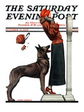 "Tipping the Scales," Saturday Evening Post Cover, October 13, 1923 Giclee Print by Joseph Farrelly