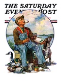 "Decoys," Saturday Evening Post Cover, October 5, 1929 Giclee Print by J.F. Kernan