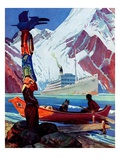 "Changing Face of the Northwest,"July 1, 1939 Giclee Print by Charles Hargens