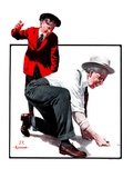 "Grandpa Goes Knuckles Down,"March 10, 1923 Giclee Print by J.F. Kernan