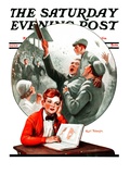 "Daydreams of Baseball," Saturday Evening Post Cover, May 9, 1925 Giclee Print by Robert Robinson