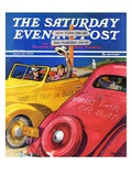 "World's Fair or Bust," Saturday Evening Post Cover, April 22, 1939 Giclee Print by John Sheridan