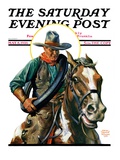"Flat Tire," Saturday Evening Post Cover, May 8, 1926 Reproduction procédé giclée par Edgar Franklin Wittmack
