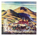"Sheep Farm,"May 1, 1942 Giclee Print by Jean L. Huens