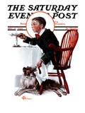 "Table Scraps," Saturday Evening Post Cover, December 15, 1923 Reproduction procédé giclée par Elbert Mcgran Jackson