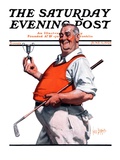 "Golf Trophy," Saturday Evening Post Cover, June 6, 1925 Giclee Print by George Brehm
