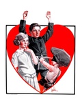 "Cupid Takes Aim,"February 10, 1923 Giclee Print by F. Lowenheim