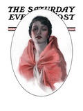 "Woman in Shawl," Saturday Evening Post Cover, June 16, 1923 Giclee Print by Rolf Armstrong