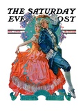 "Dancing Couple," Saturday Evening Post Cover, December 1, 1928 Reproduction procédé giclée par Elbert Mcgran Jackson