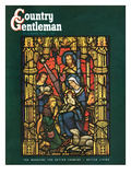 "Christmas Stained Glass," Country Gentleman Cover, December 1, 1949 Giclee Print by Salvadore Pinto