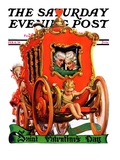"Valentine Ride," Saturday Evening Post Cover, February 11, 1928 Giclee Print by Elbert Mcgran Jackson