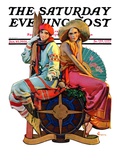 "Hot and Cold Vacations," Saturday Evening Post Cover, January 10, 1931 Giclee Print by Elbert Mcgran Jackson