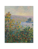Flower Beds at Vetheuil, 1881 Giclee Print by Claude Monet