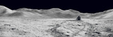Laser Reflectors, Rover Tracks and Footprints Left on the Moon's Surface. Photographic Print