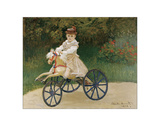 Jean Monet on his Hobby Horse, 1872 Giclee Print by Claude Monet