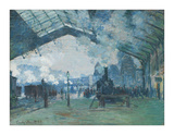 Arrival of the Normandy Train, Gare Saint-Lazare, 1877 Giclee Print by Claude Monet