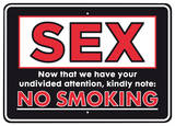 Sex No Smoking Peltikyltit