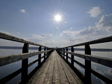 Foot Bridge on a Lake Photographic Print by Alexander Bernhard