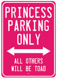 Princess Parking Tin Sign
