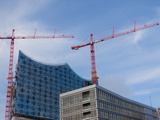 Elbphilharmonie in the Hafencity of Hamburg under Construction Photographic Print by Lorenz Timm