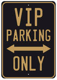 VIP Parking Tin Sign