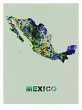 Mexico Color Splatter Map Posters par  NaxArt