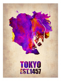 Tokyo Watercolor Map 2 Photo by  NaxArt