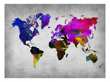 World Watercolor Map 13 Posters by  NaxArt