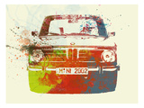 Bmw 2002 Front Watercolor 2 Prints by  NaxArt
