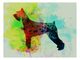 Giant Schnauzer Watercolor Prints by  NaxArt