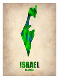 Israel Watercolor Map Photo by  NaxArt