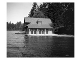 Thornewood Castle Boathouse, Lakewood, WA, 1916 Giclee Print by Ashael Curtis