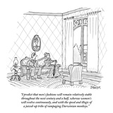 "I predict that men's fashions will remain relatively stable throughout th…" - New Yorker Cartoon Premium Giclee Print by Jack Ziegler