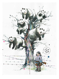 Lora Zombie - Panda Tree Digitálně vytištěná reprodukce