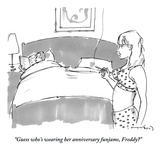 "Guess who's wearing her anniversary funjams, Freddy?" - New Yorker Cartoon Premium Giclee Print by Michael Crawford