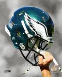 Philadelphia Eagles Helmet Spotlight Photo