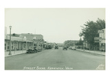 Street Scene Kennewick, Washington (ca. 1945) Reproduction procédé giclée