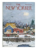 The New Yorker Cover - January 6, 1973 Premium Giclee Print by Albert Hubbell