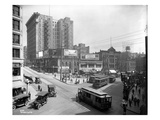 Second Avenue and Yesler Way, Seattle, 1916 Giclee Print by Ashael Curtis