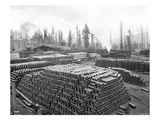 Denny-Renton Clay and Coal Company Yards at Taylor, WA, 1910 Giclee Print by Ashael Curtis